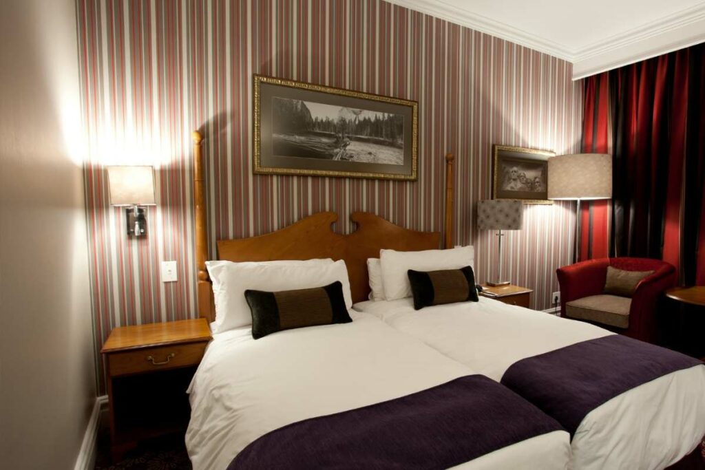 Classic Twin Room bedroom right view at Walmont Hotel at Graceland, Secunda