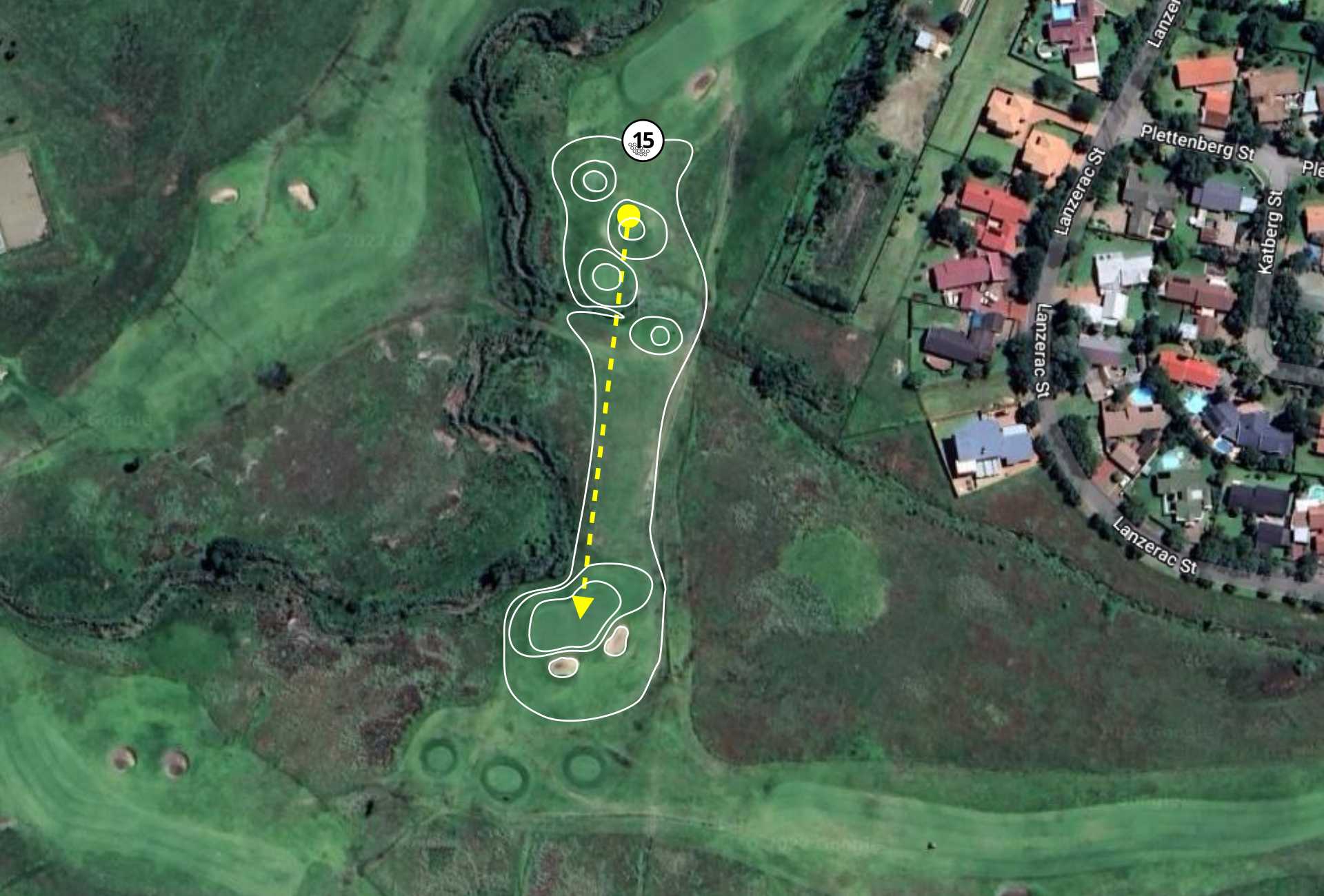Graceland Golf Course Hole 15 Aerial View