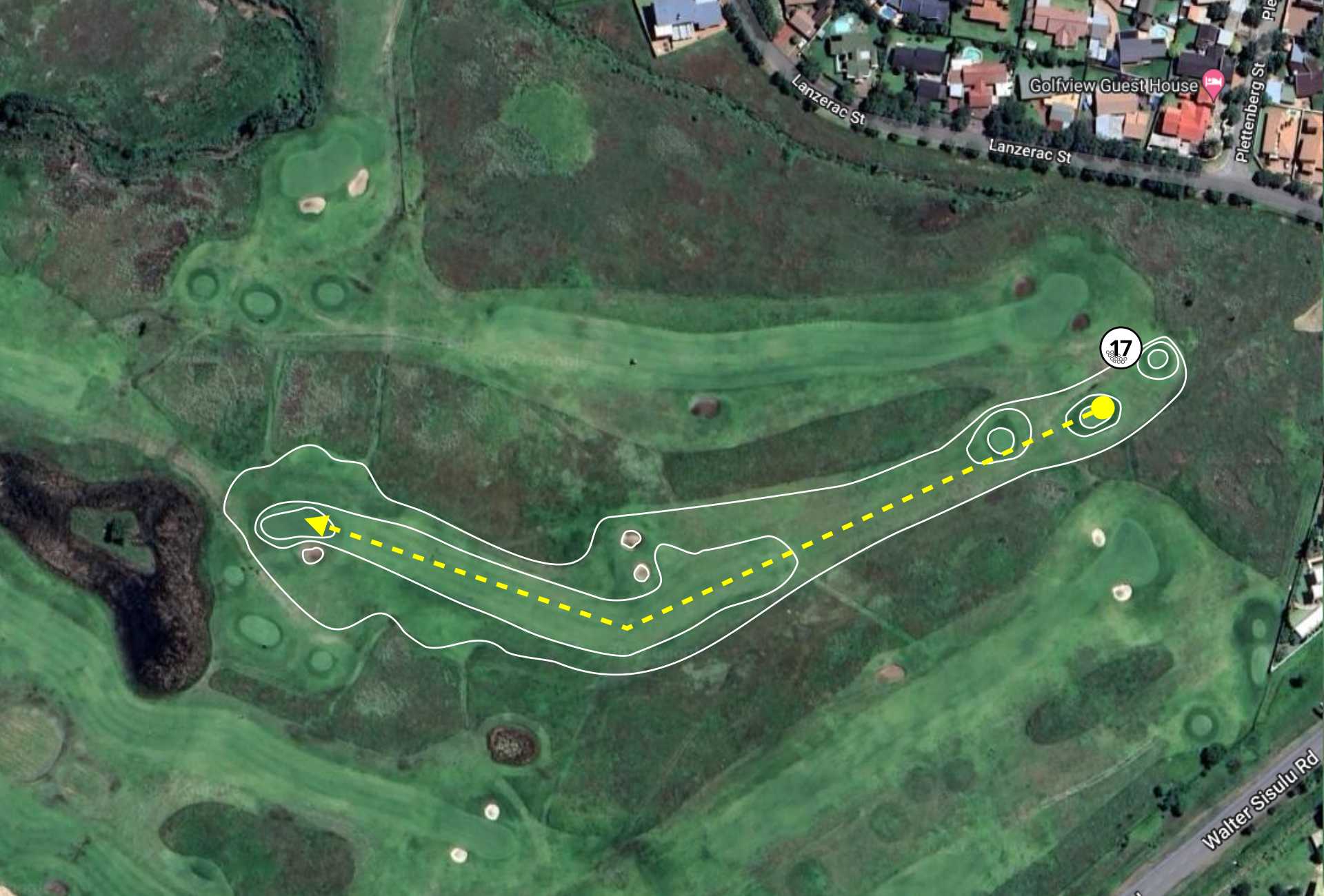 Graceland Golf Course Hole 17 Aerial View
