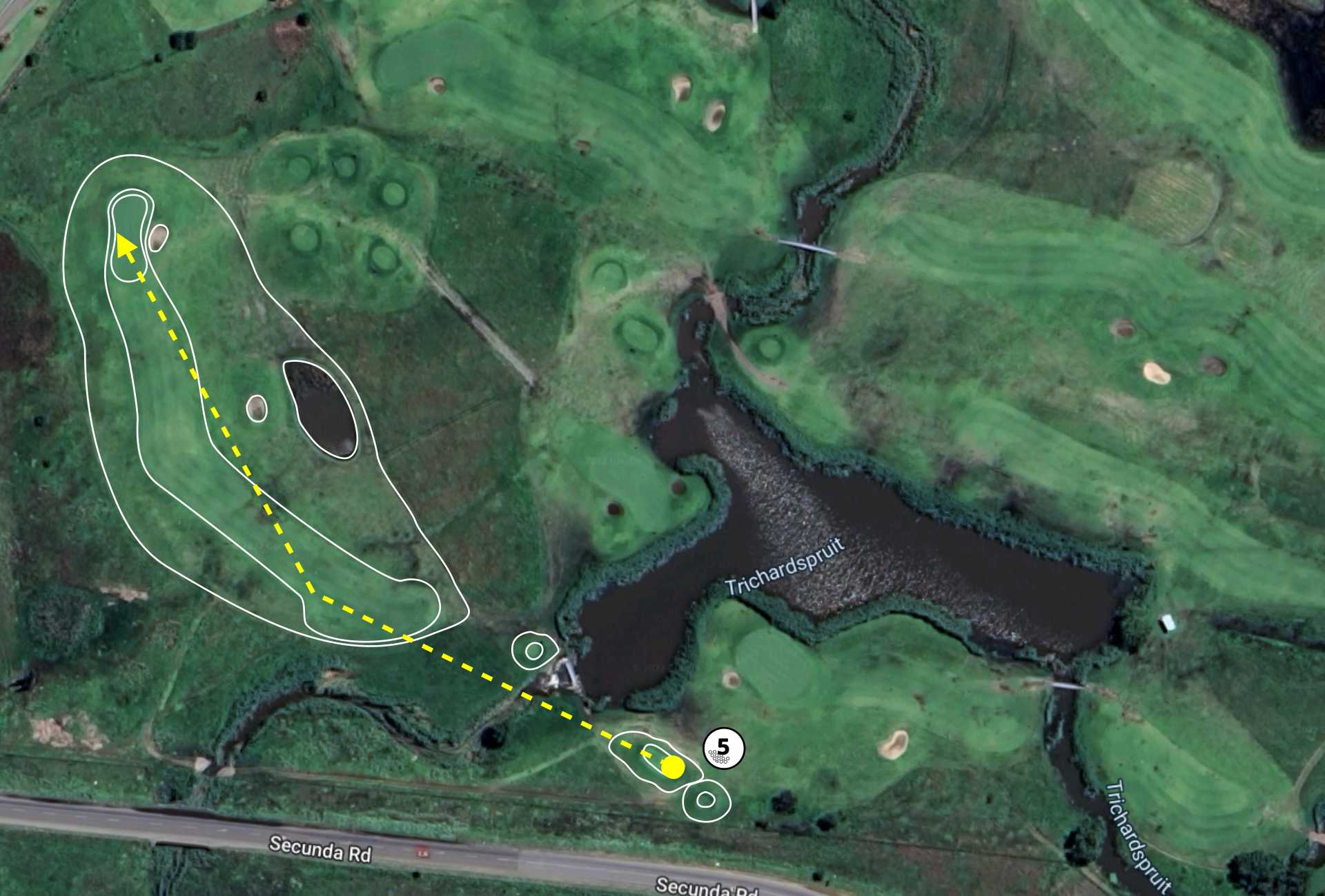 Graceland Golf Course Hole 5 Aerial View