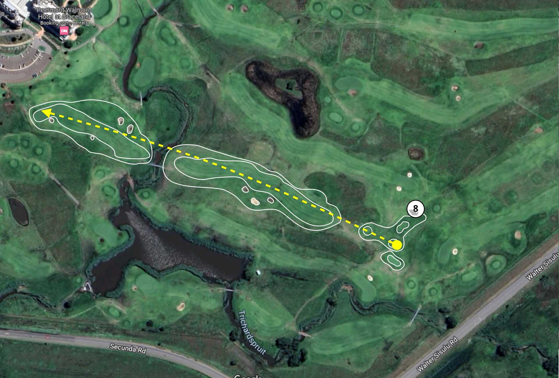 Graceland Golf Course Hole 5 layout