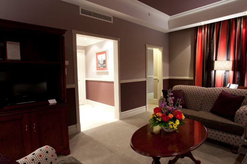 Junior Suite sitting room at Walmont Hotel at Graceland, Secunda