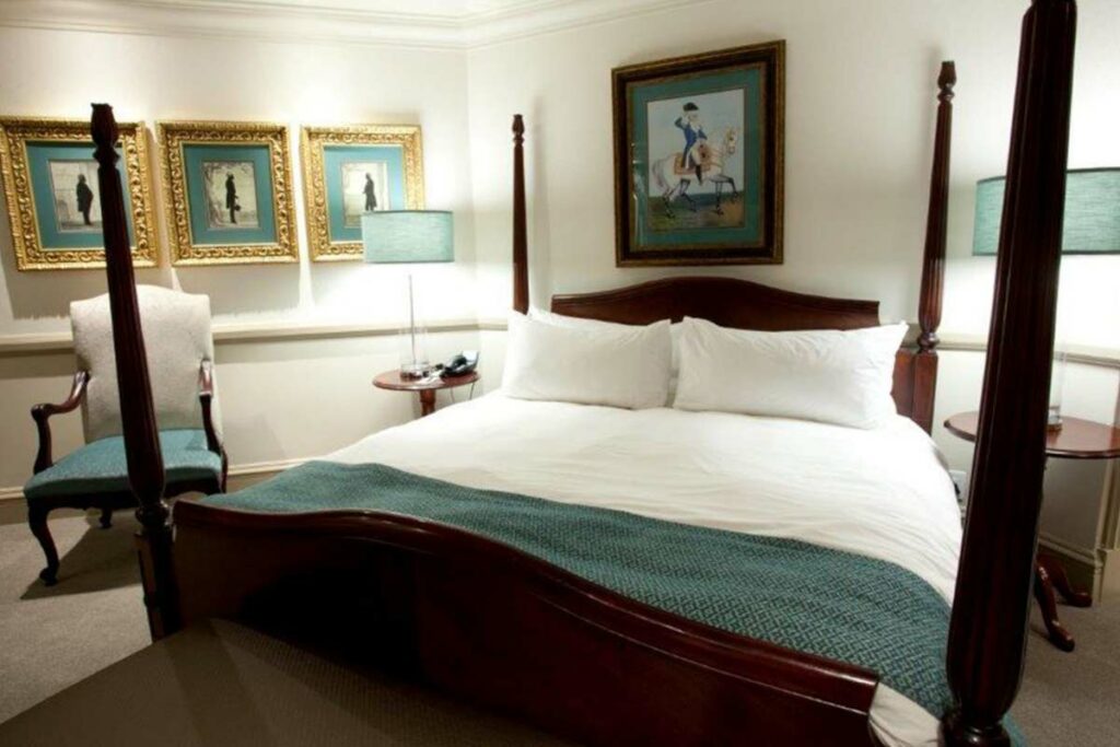 Presidential Suite bedroom front view at Walmont Hotel at Graceland, Secunda